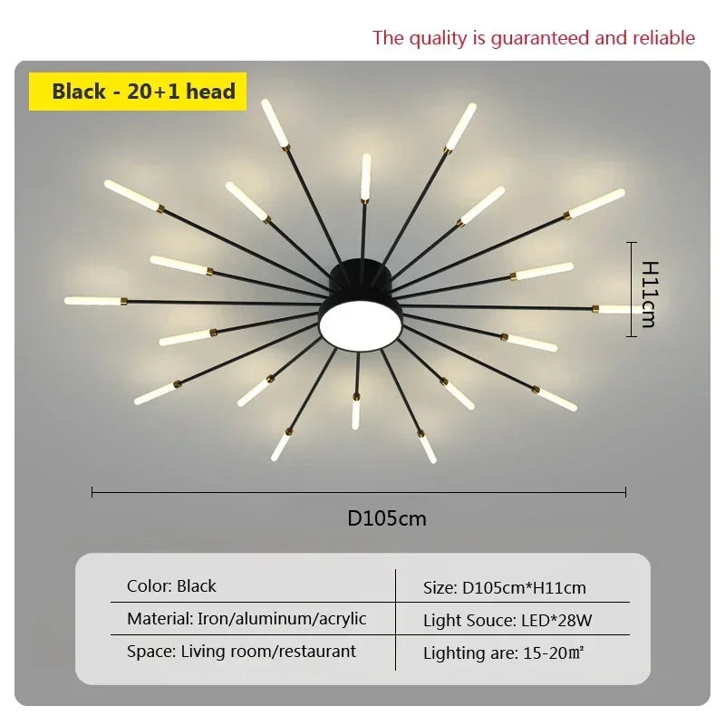 Modern LED Ceiling Lamps - Acrylic Sunflower Ceiling Lights