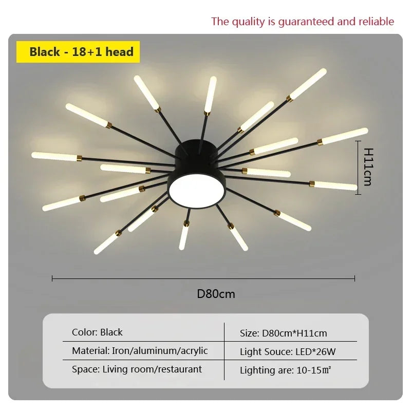 Modern LED Ceiling Lamps - Acrylic Sunflower Ceiling Lights