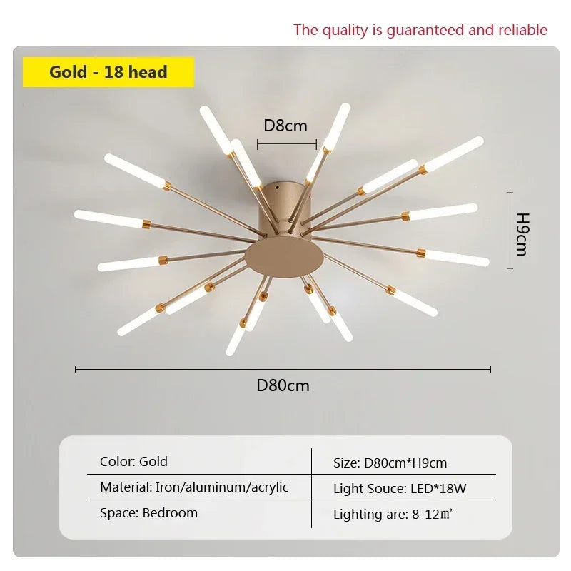 Modern LED Ceiling Lamps - Acrylic Sunflower Ceiling Lights