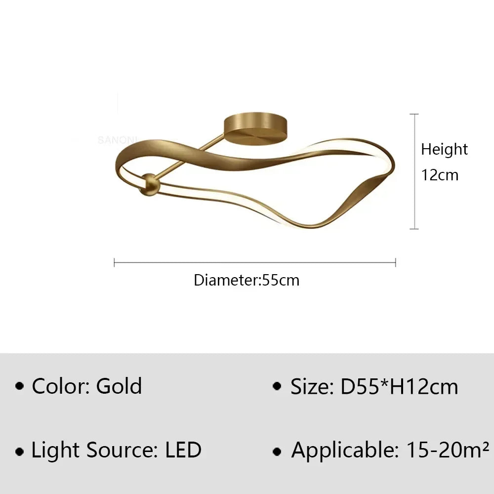 H2 Modern LED Ceiling Light Chandelier