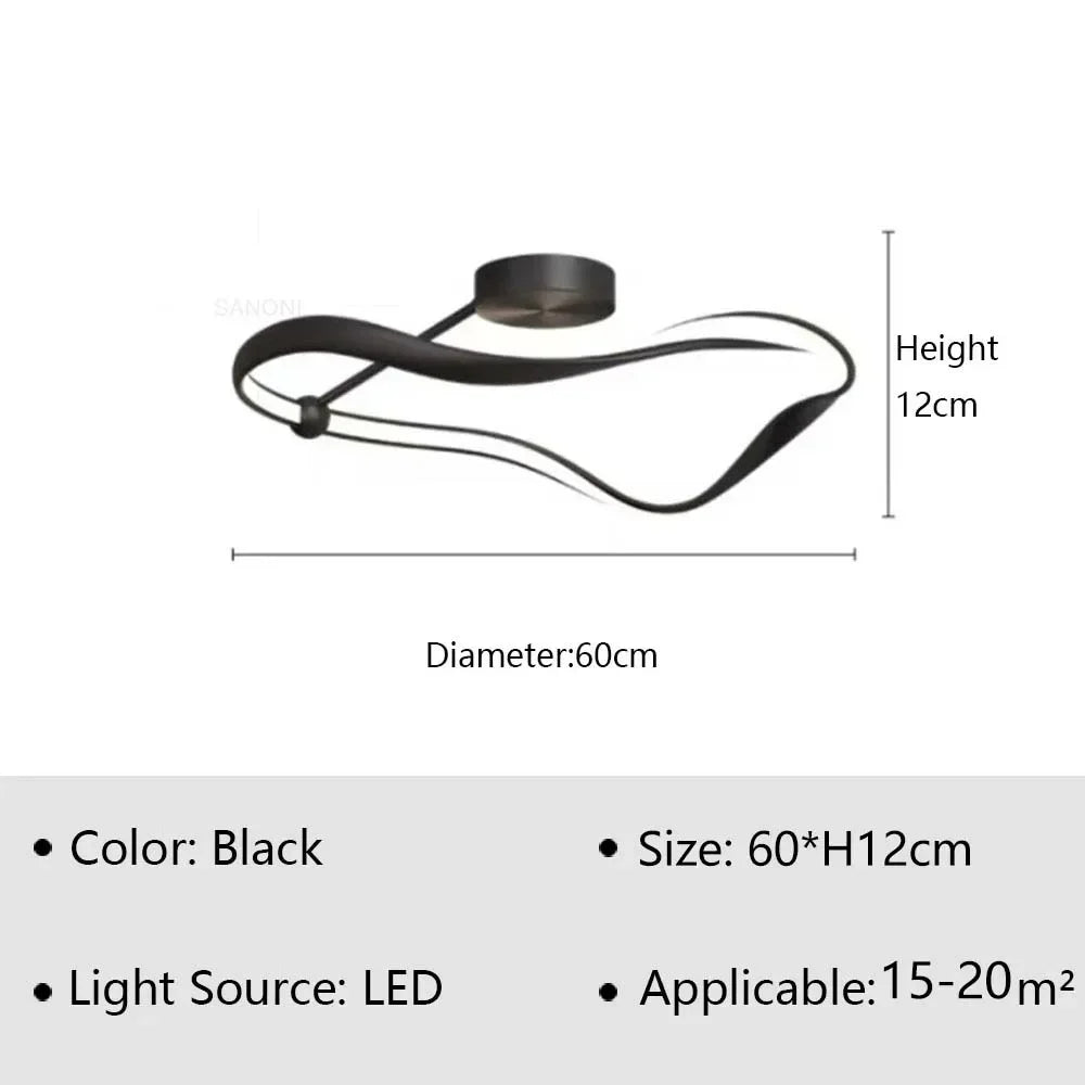 H2 Modern LED Ceiling Light Chandelier