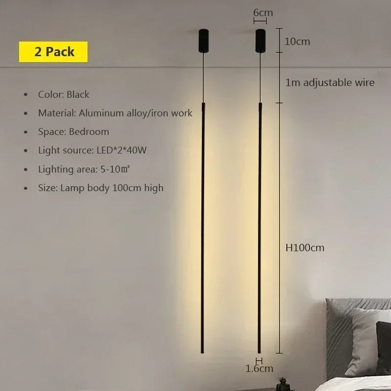 Modern LED Long Pendant Lamp