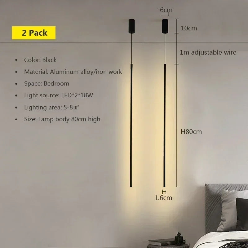 Modern LED Long Pendant Lamp