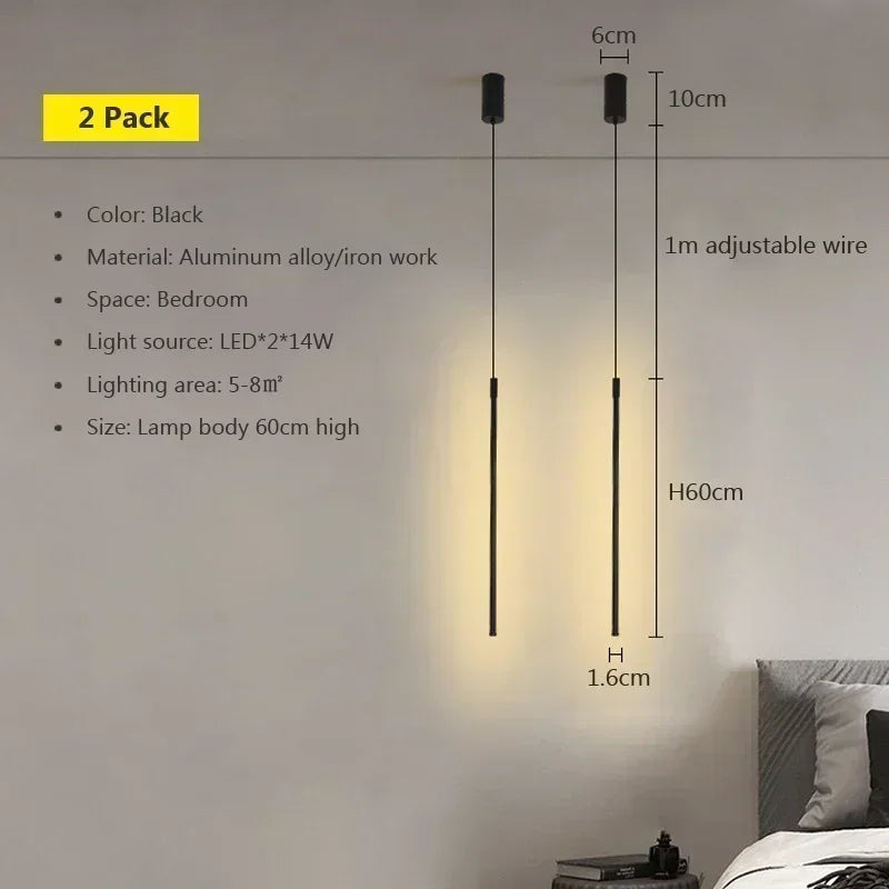 Modern LED Long Pendant Lamp