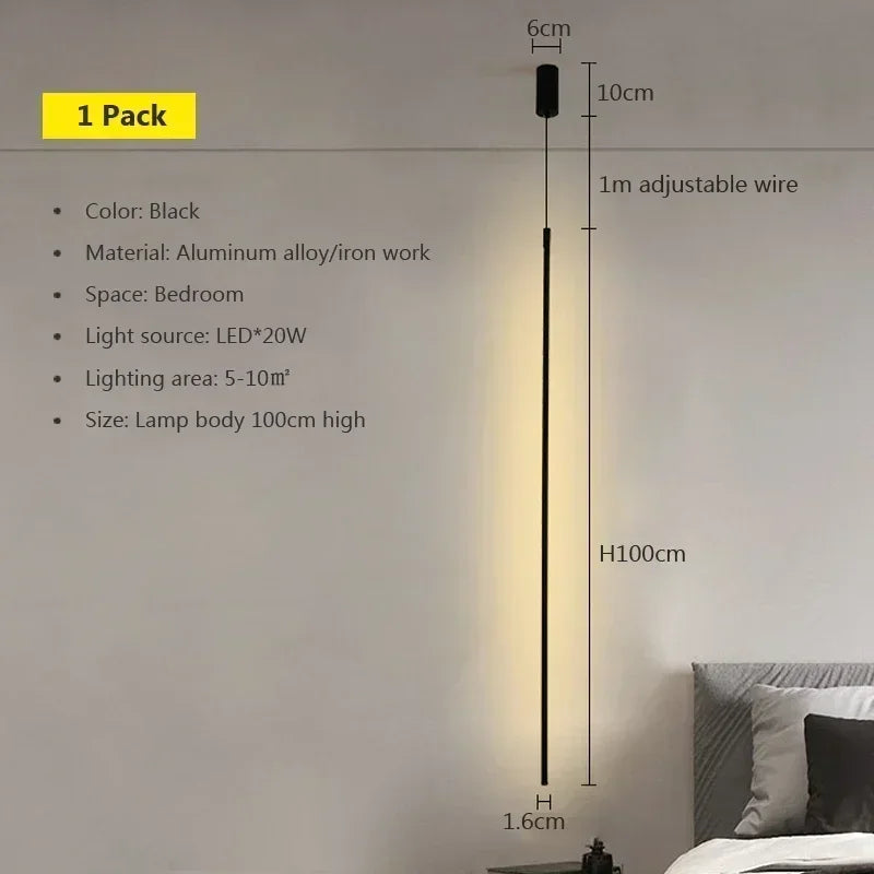 Modern LED Long Pendant Lamp