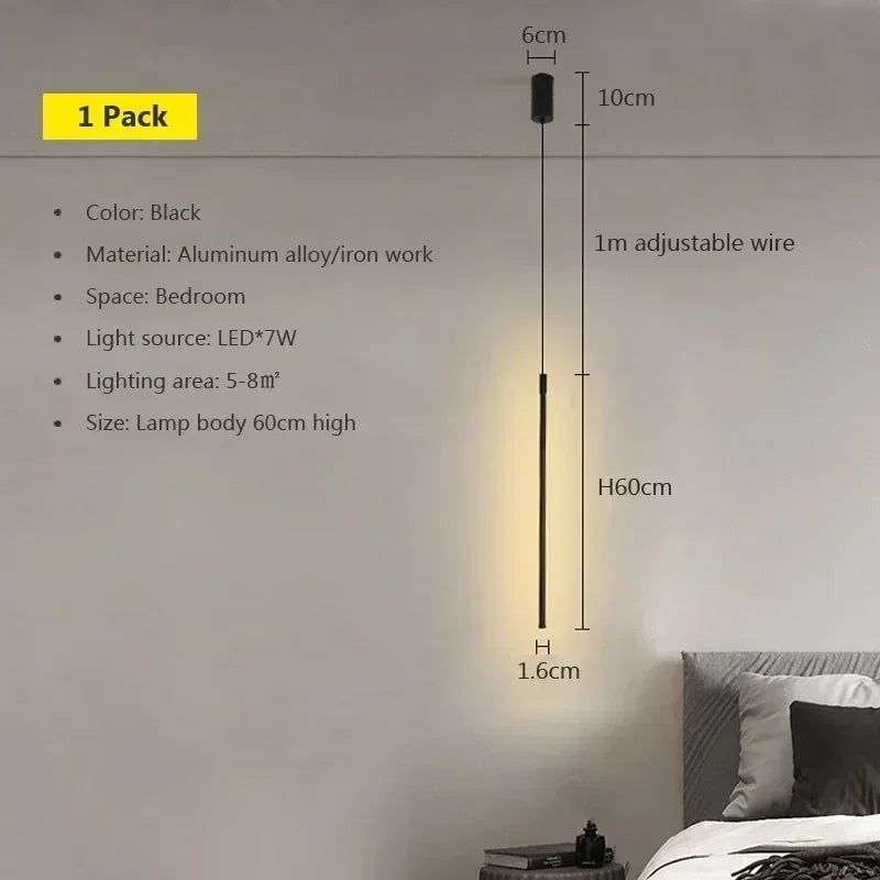 Modern LED Long Pendant Lamp