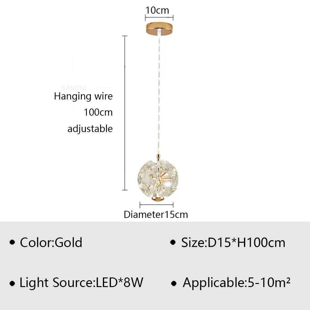 Modern LED Decor Lighting Fixture Luster