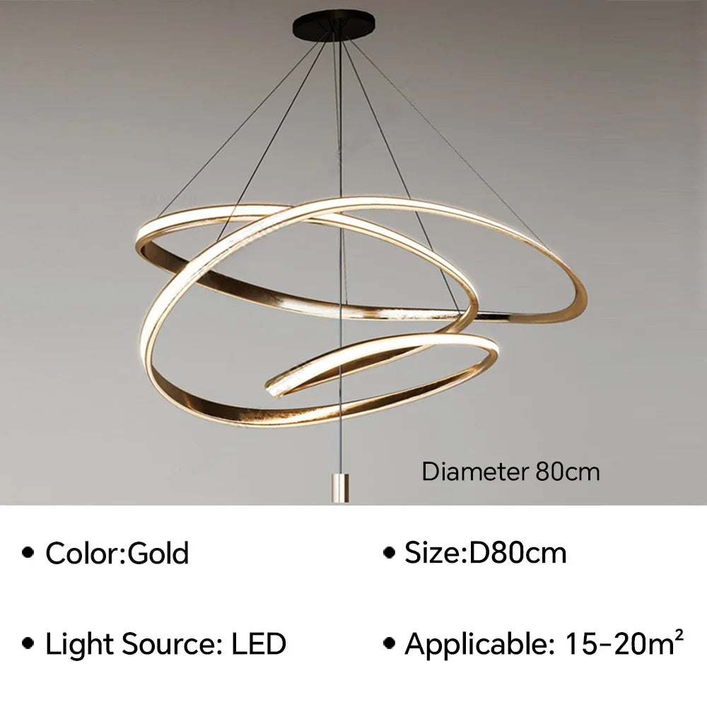 Q500Modern LED Pendant Lamp Chandelier
