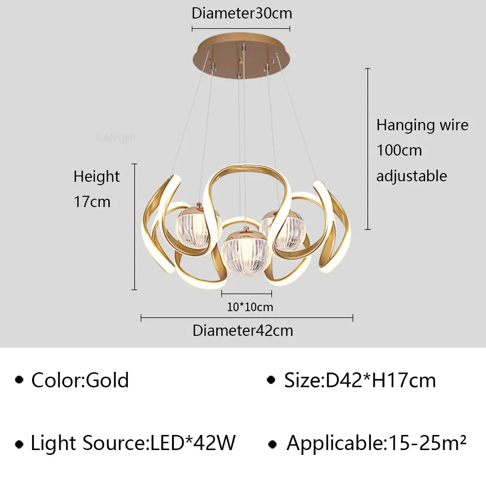 A 8Modern LED Pendant Lamp