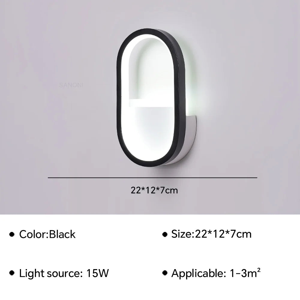 Modern LED Wall Lamp Bedside Sconce A