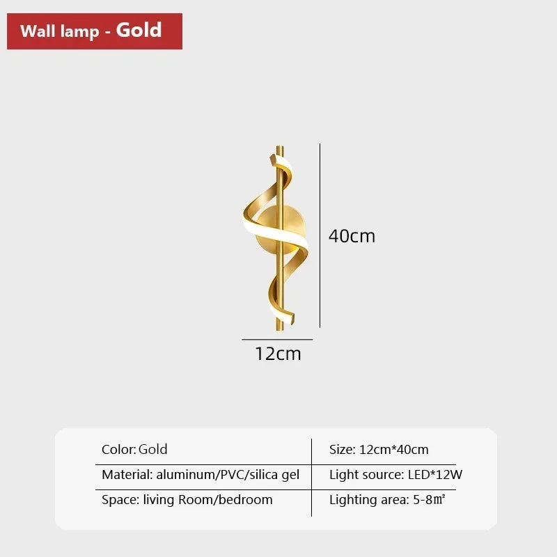 Modern LED Wall Lamp Creative Wall Sconce D