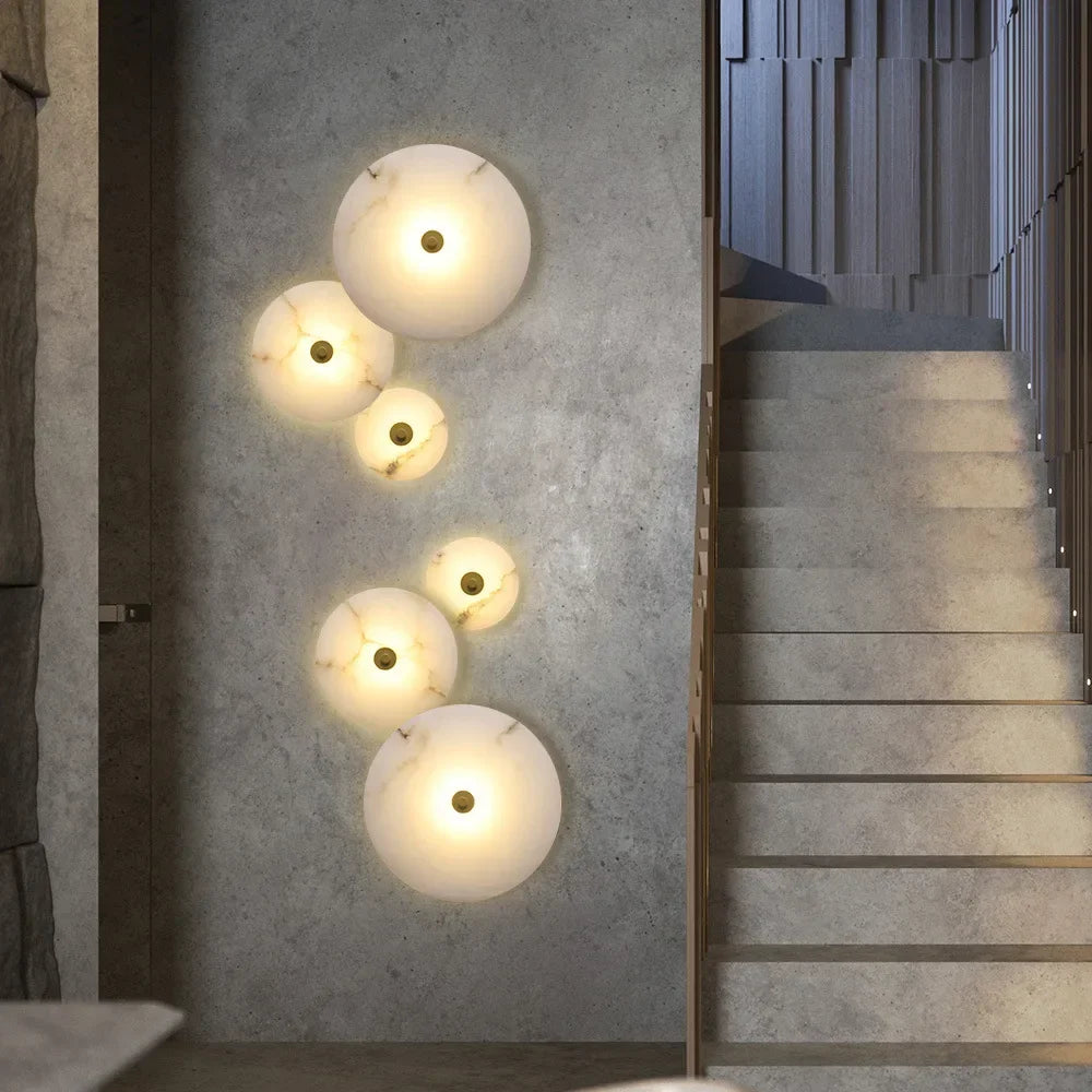 Modern LED Wall Lamp Marble Aisle Wall Sconce