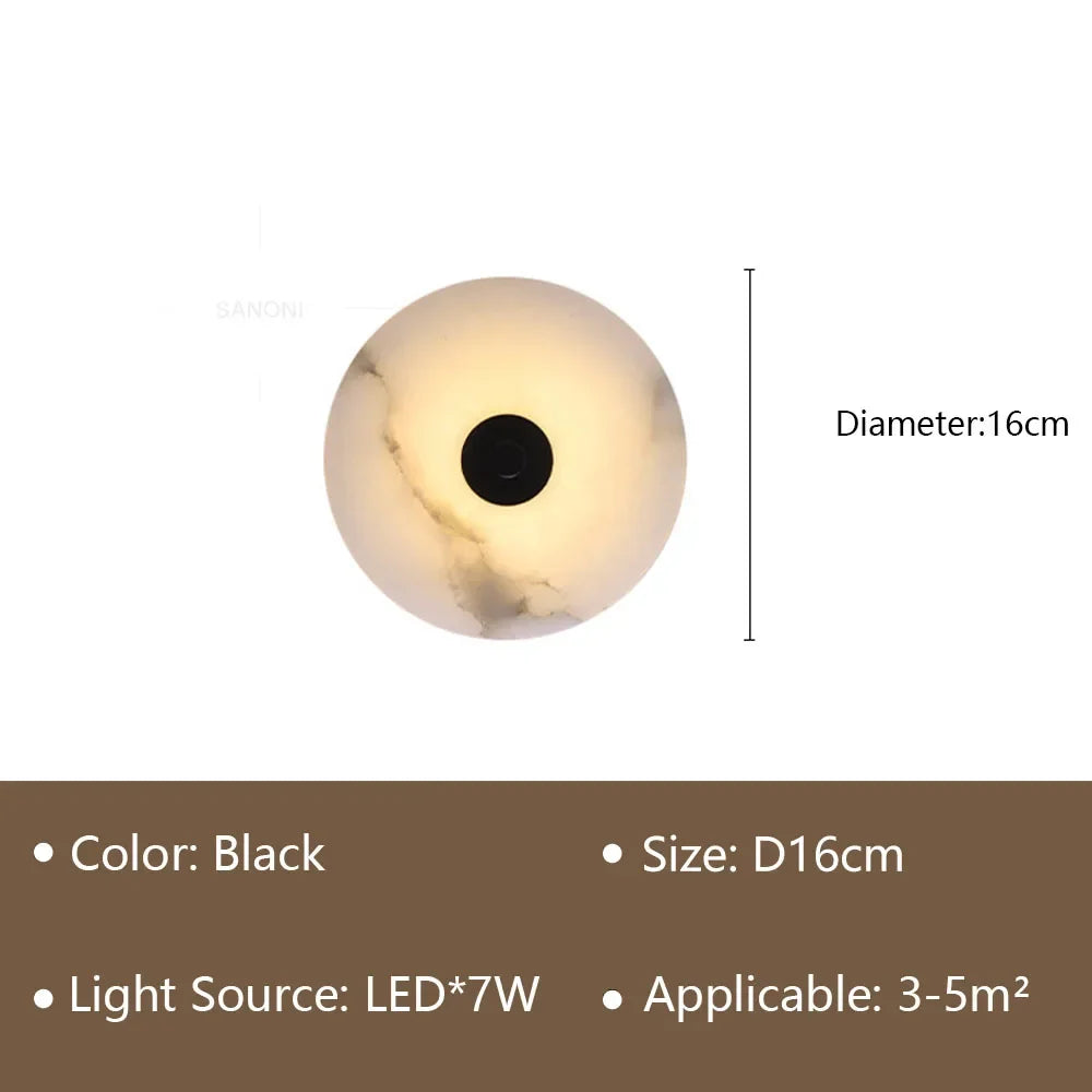 Modern LED Wall Lamp Marble Aisle Wall Sconce