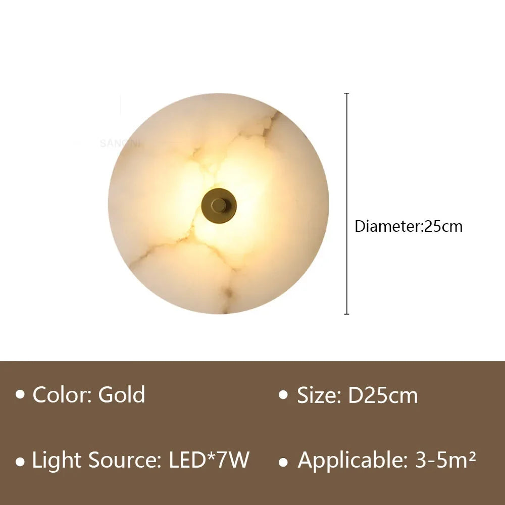 Modern LED Wall Lamp Marble Aisle Wall Sconce