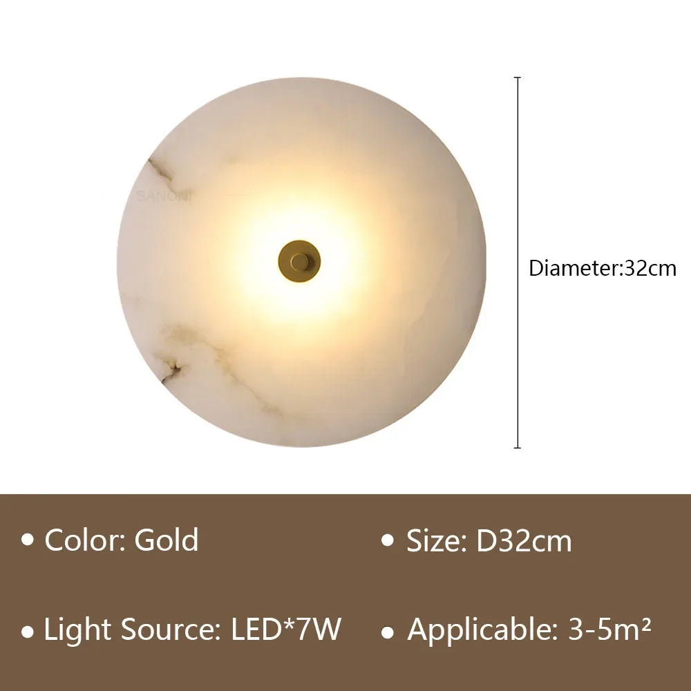 Modern LED Wall Lamp Marble Aisle Wall Sconce