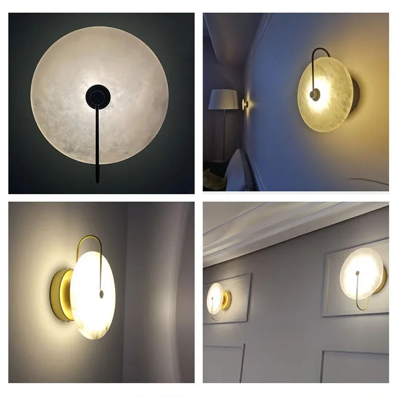 Modern LED Wall Lamp Marble Aisle Wall Sconce