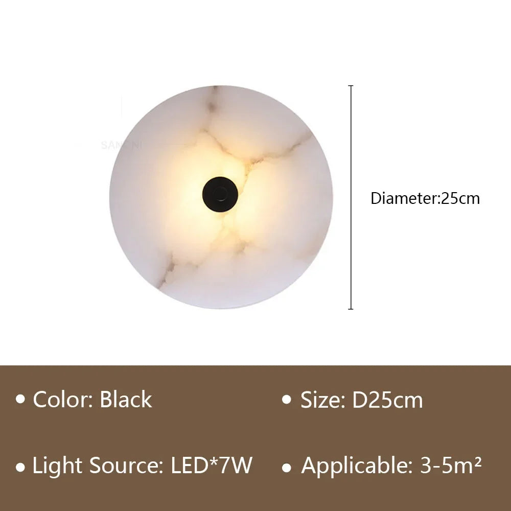 Modern LED Wall Lamp Marble Aisle Wall Sconce