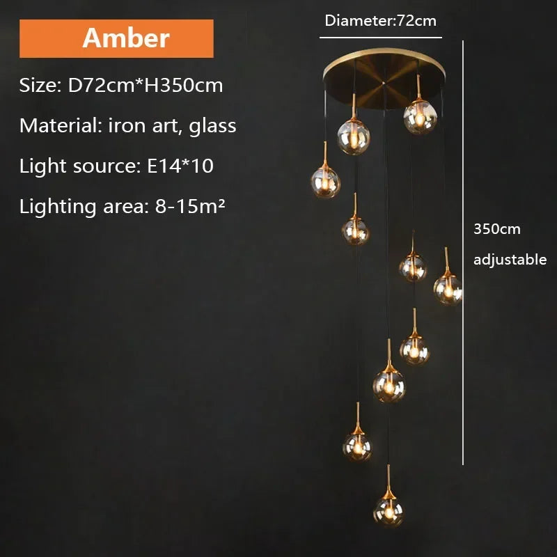 Nordic Glass Pendant Lamp