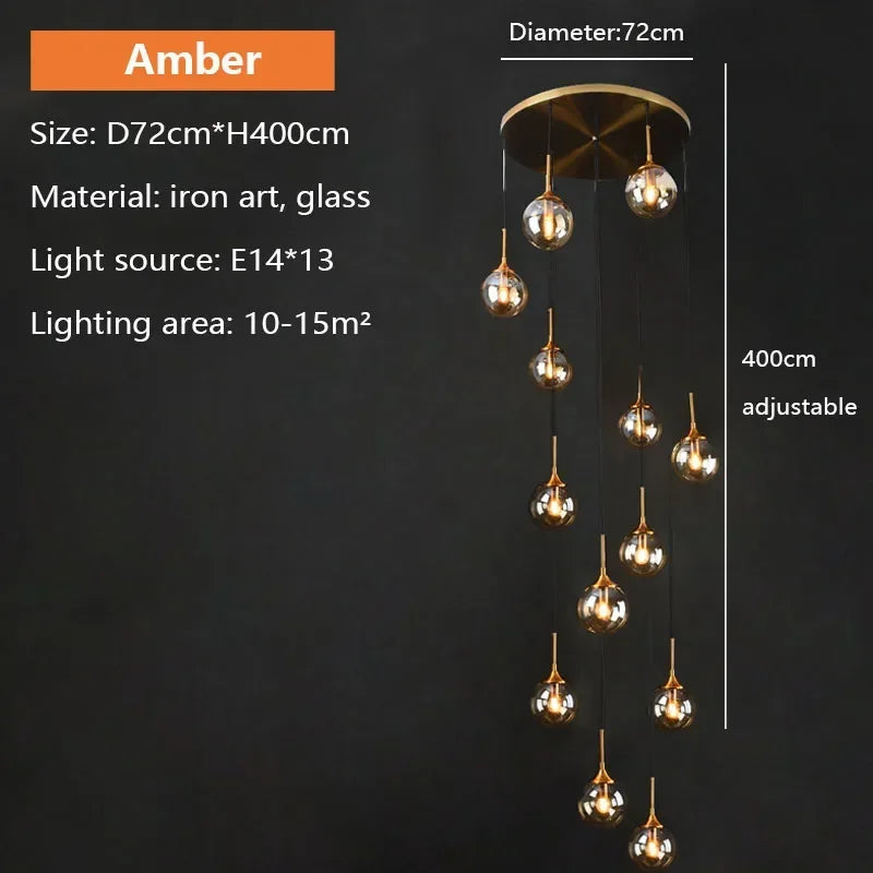 Nordic Glass Pendant Lamp