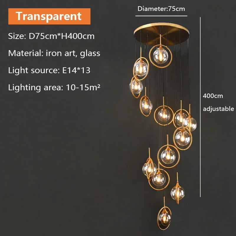 Nordic Glass Pendant Lamp