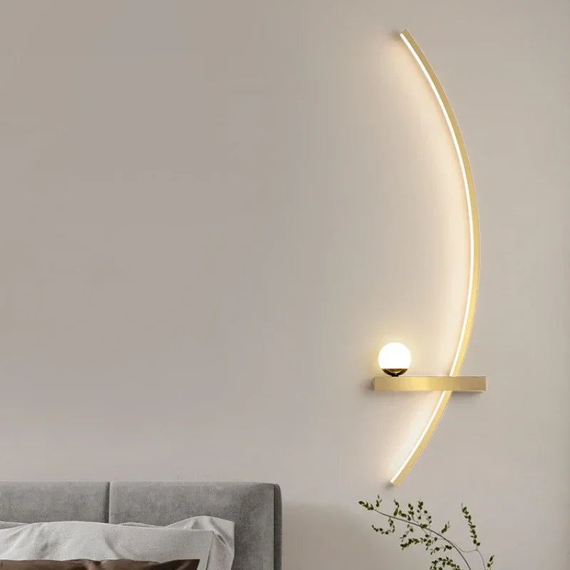 Nordic LED Wall Lamp Stripes Wall Sconce