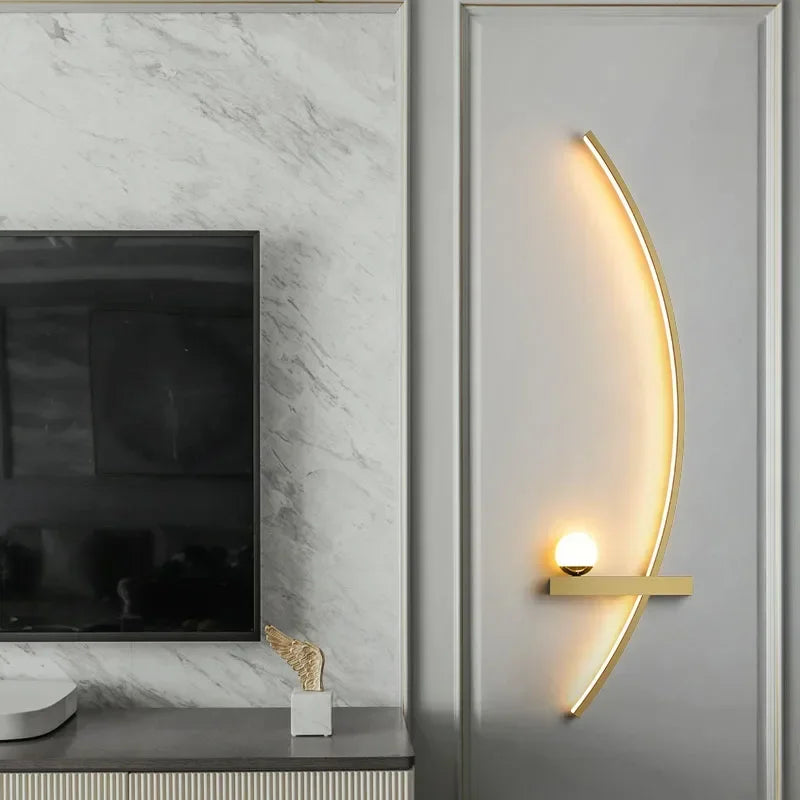 Nordic LED Wall Lamp Stripes Wall Sconce
