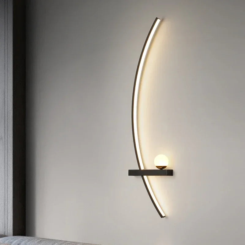 Nordic LED Wall Lamp Stripes Wall Sconce