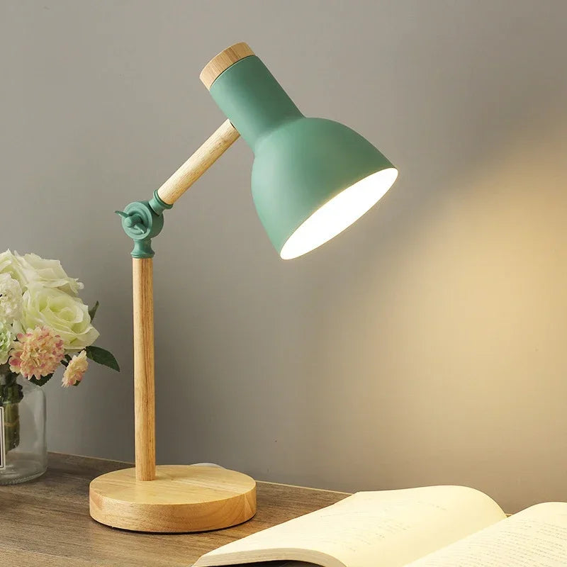 Wood Creative Nordic Table Lamp