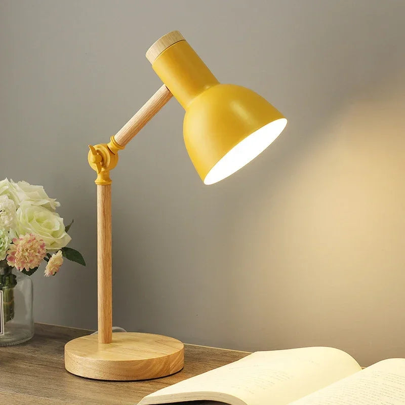 Wood Creative Nordic Table Lamp