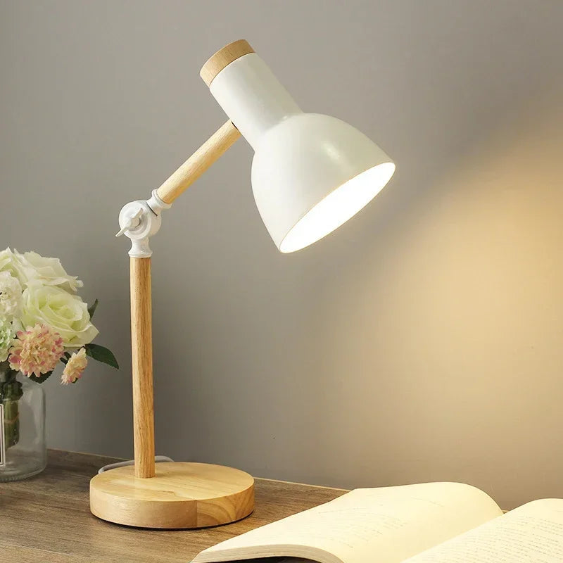 Wood Creative Nordic Table Lamp