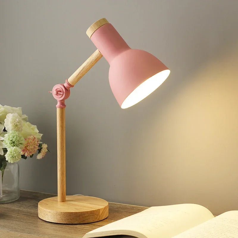 Wood Creative Nordic Table Lamp